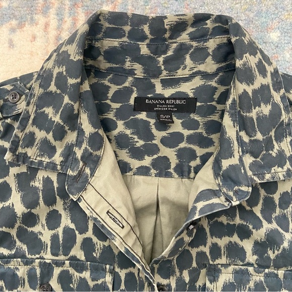Banana Republic Leopard Print Dillon Shirt - Picture 2 of 11